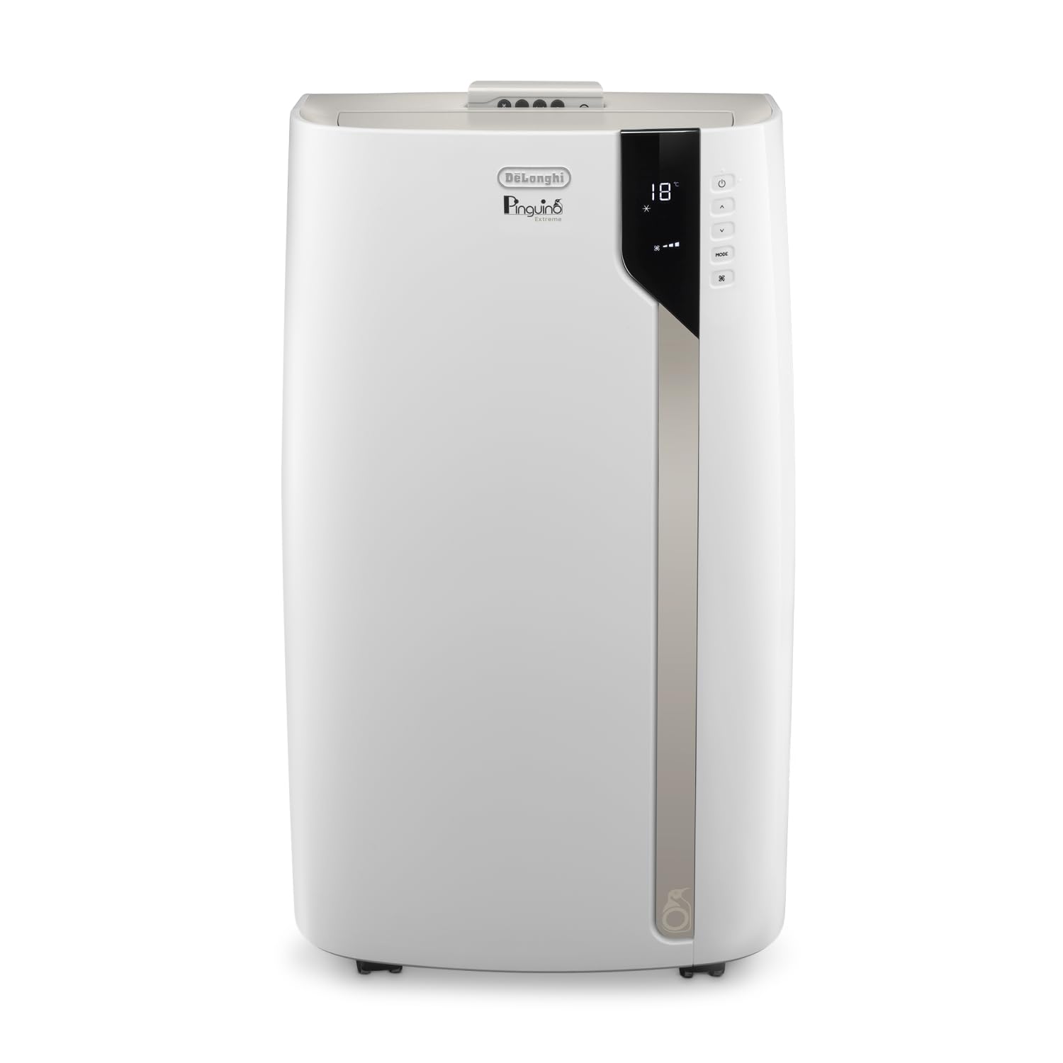 De'Longhi Pinguino GentleJet PAC AP98 mobile Klimaanlage, leise & tragbar, 11.500 BTU/h, für Räume bis zu 100m³, Entfeuchter, R290, A+, 24 H Timer, Fernbedienung, 2.7kW, Klimagerät, Weiß