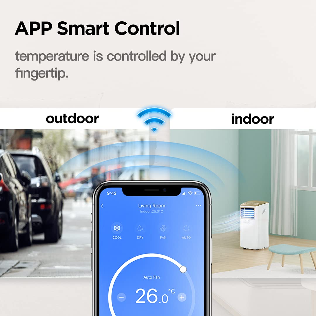 Comfee Mobiles Klimagerät Breezy Cool Pro 2.6,9000 BTU 2,6kW