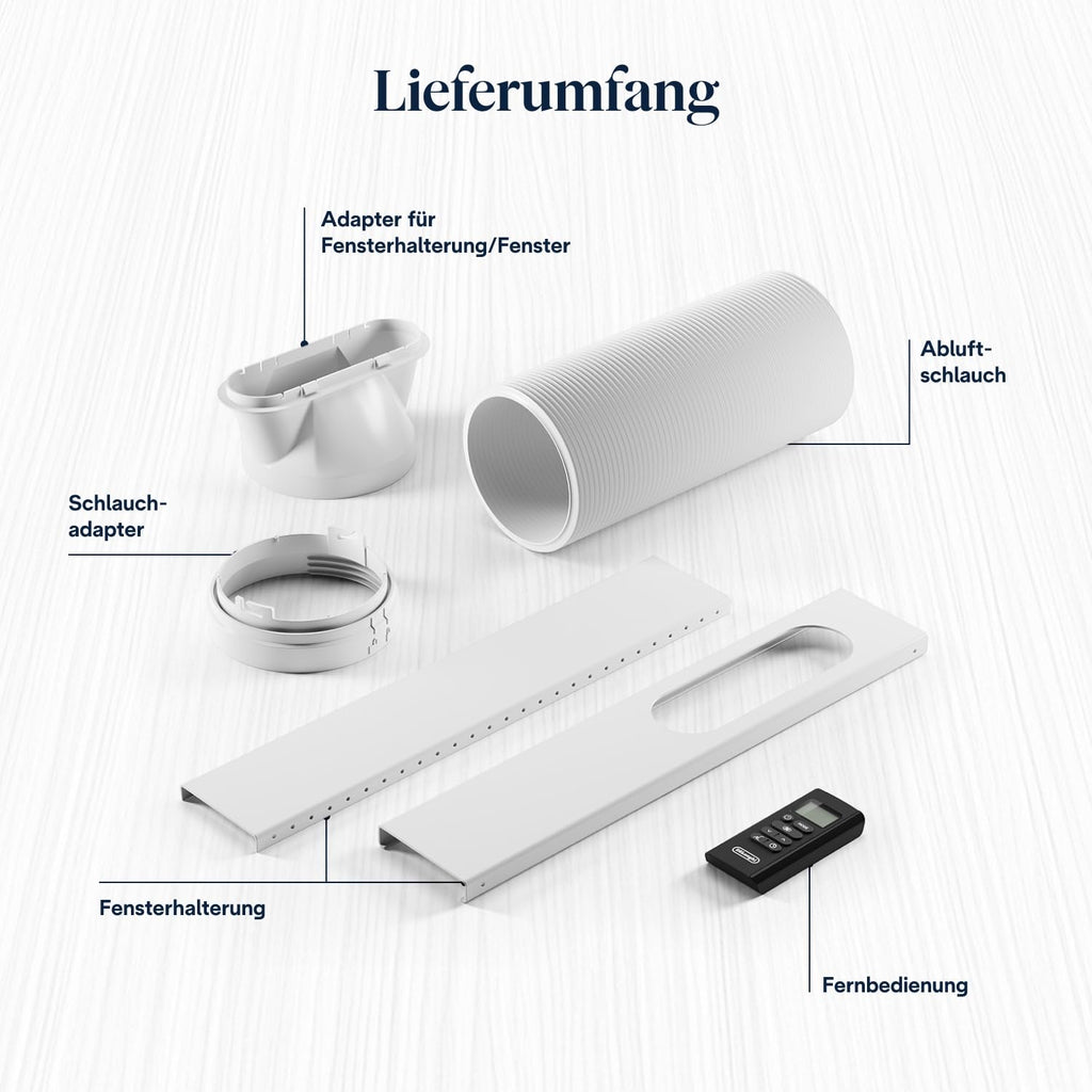 De'Longhi Pinguino - 3-in-1 Mobiles Klimagerät, für Räume bis 27 m²
