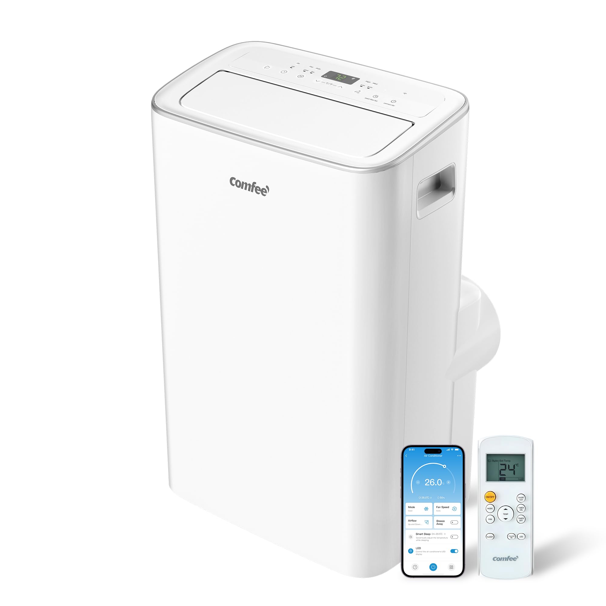 Comfee Mobiles Klimagerät Breezy Cool Pro 2.6,9000 BTU 2,6kW