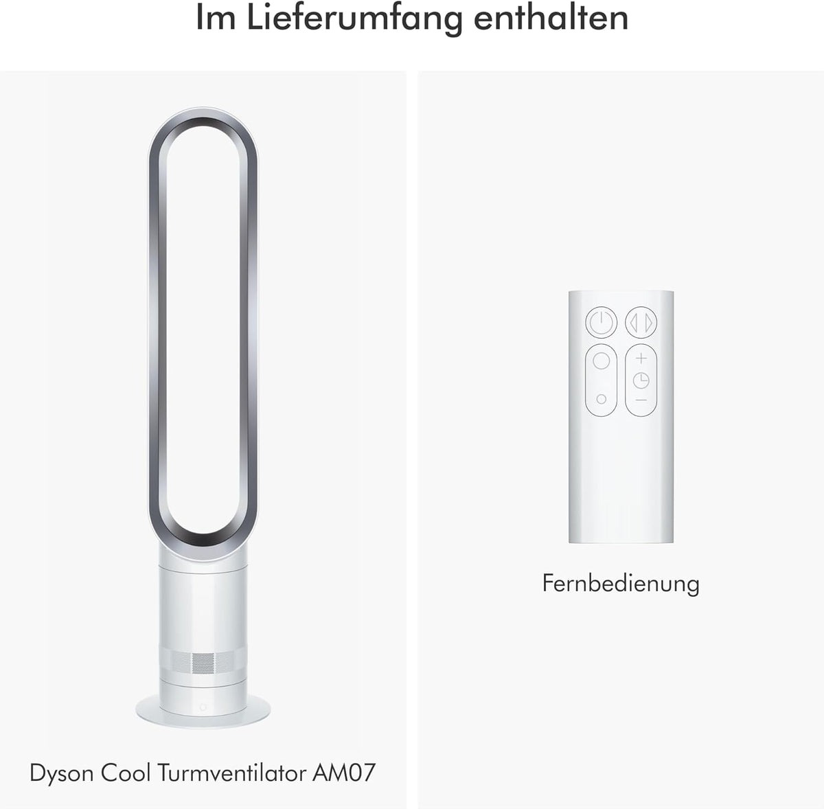 Dyson Cool AM07 Turmventilator – Leistungsstarke Air Multiplier Kühlung für Große Räume