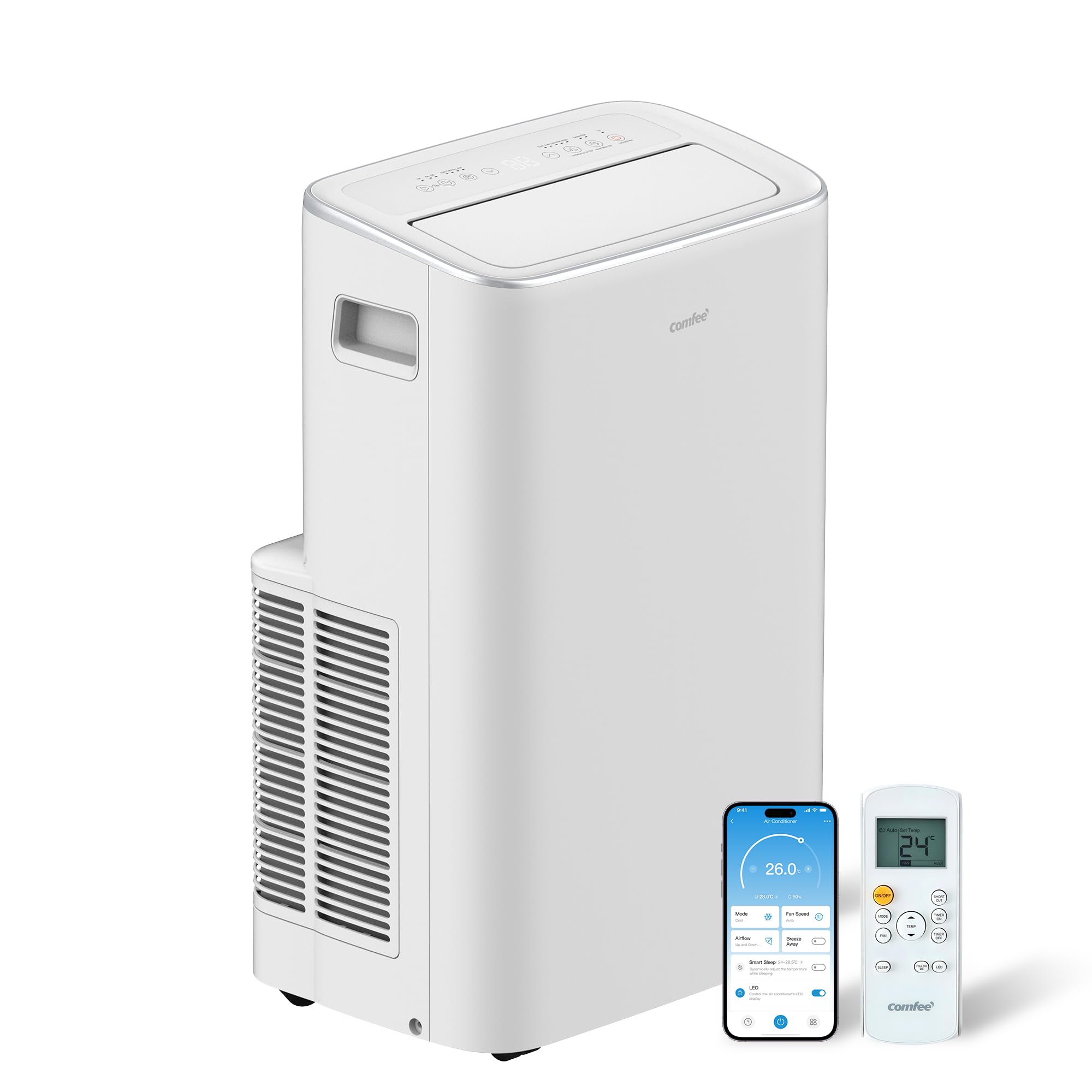 Comfee Mobiles Klimagerät Breezy Cool Pro 2.6,9000 BTU 2,6kW