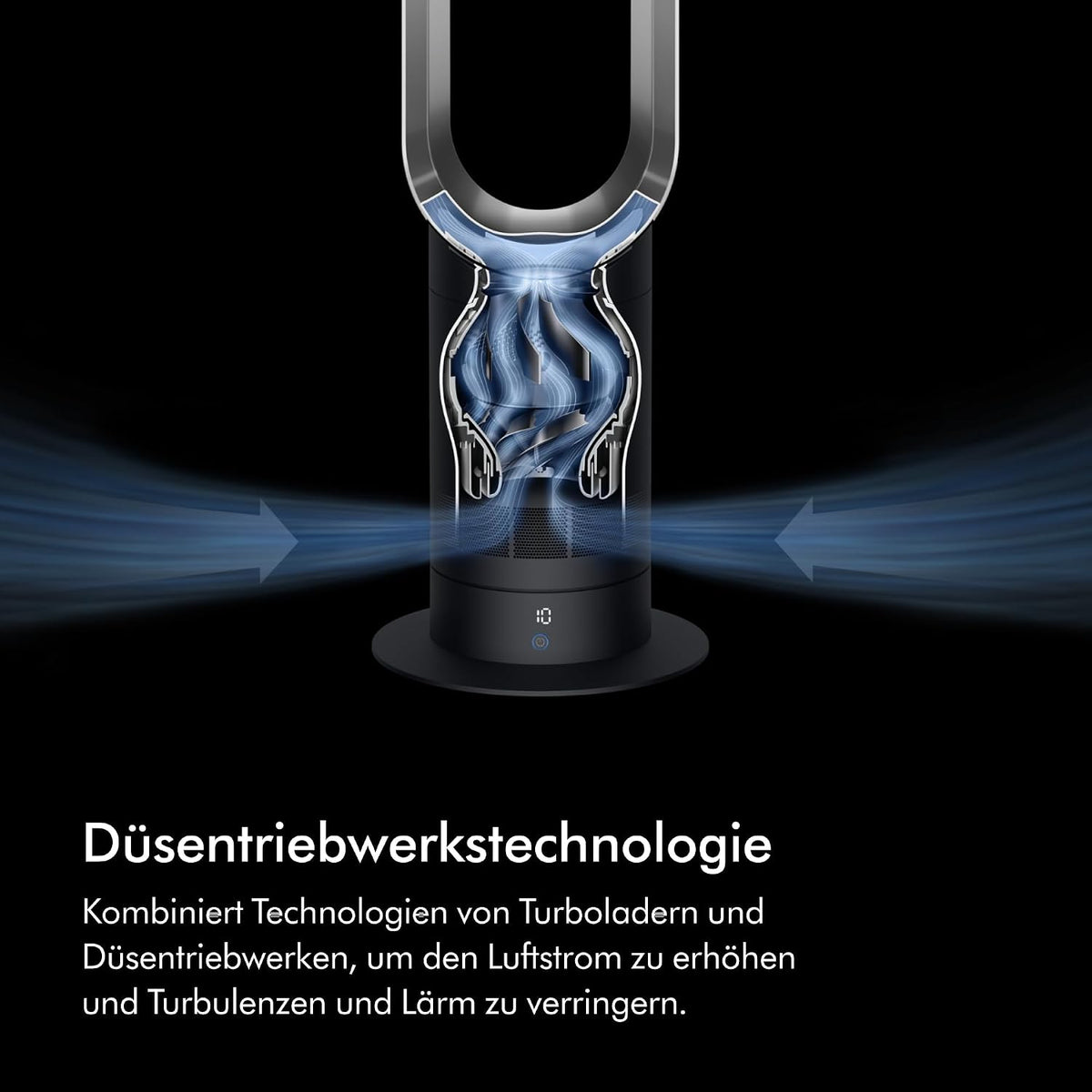 Dyson Cool AM07 Turmventilator – Leistungsstarke Air Multiplier Kühlung für Große Räume