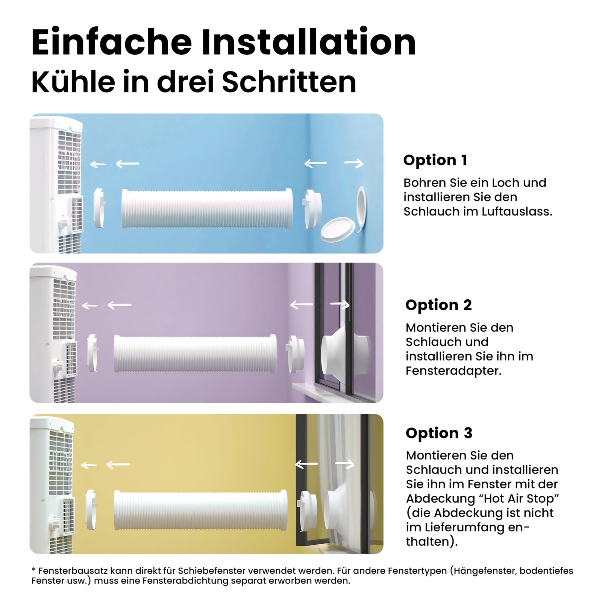Comfee Mobiles Klimagerät Breezy Cool Pro 2.6,9000 BTU 2,6kW