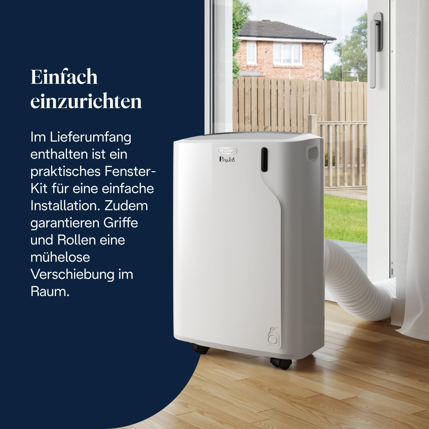 De'Longhi Pinguino - 3-in-1 Mobiles Klimagerät, für Räume bis 27 m²
