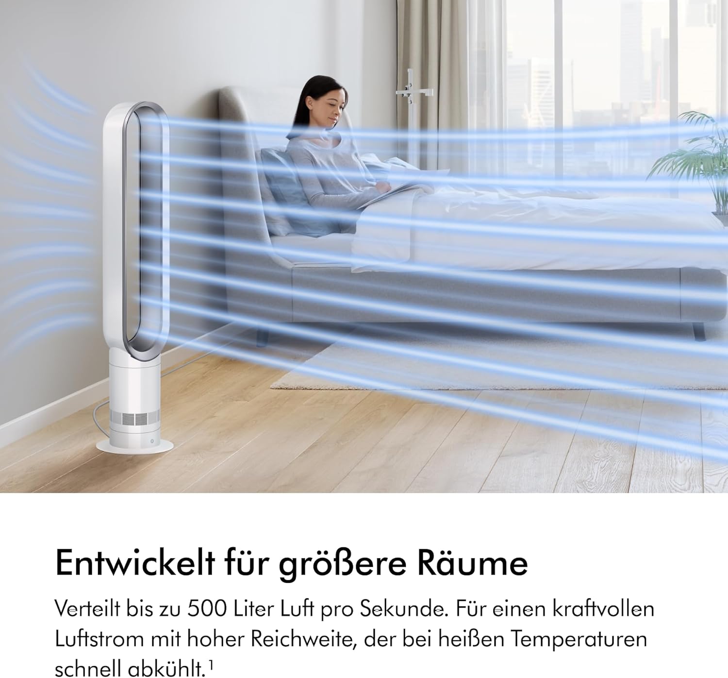 Dyson Cool AM07 Turmventilator – Leistungsstarke Air Multiplier Kühlung für Große Räume