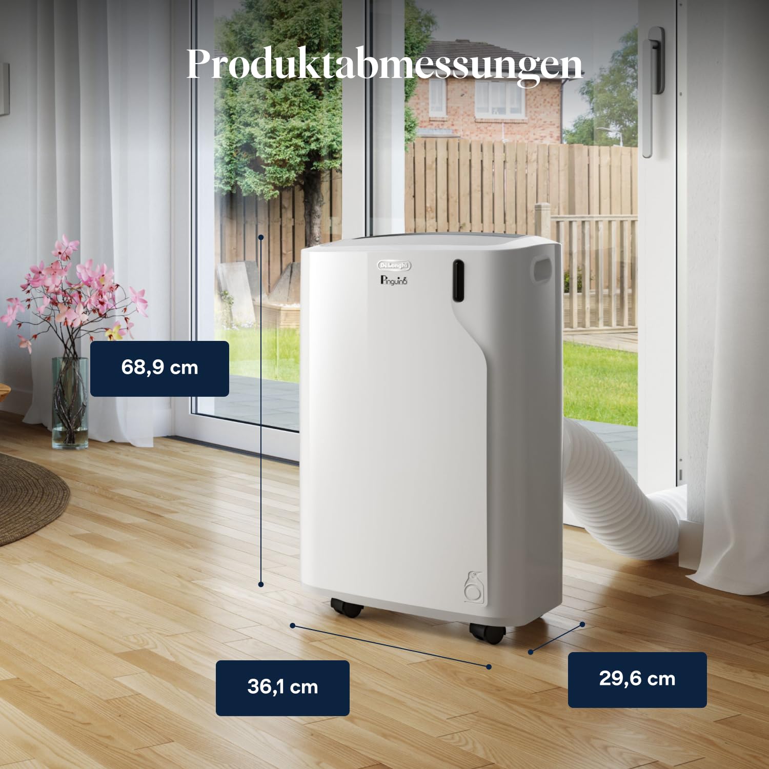 De'Longhi Pinguino - 3-in-1 Mobiles Klimagerät, für Räume bis 27 m²
