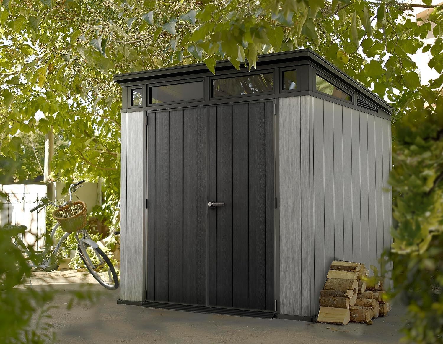 Ketter artisan tool shed, grey, 7x7