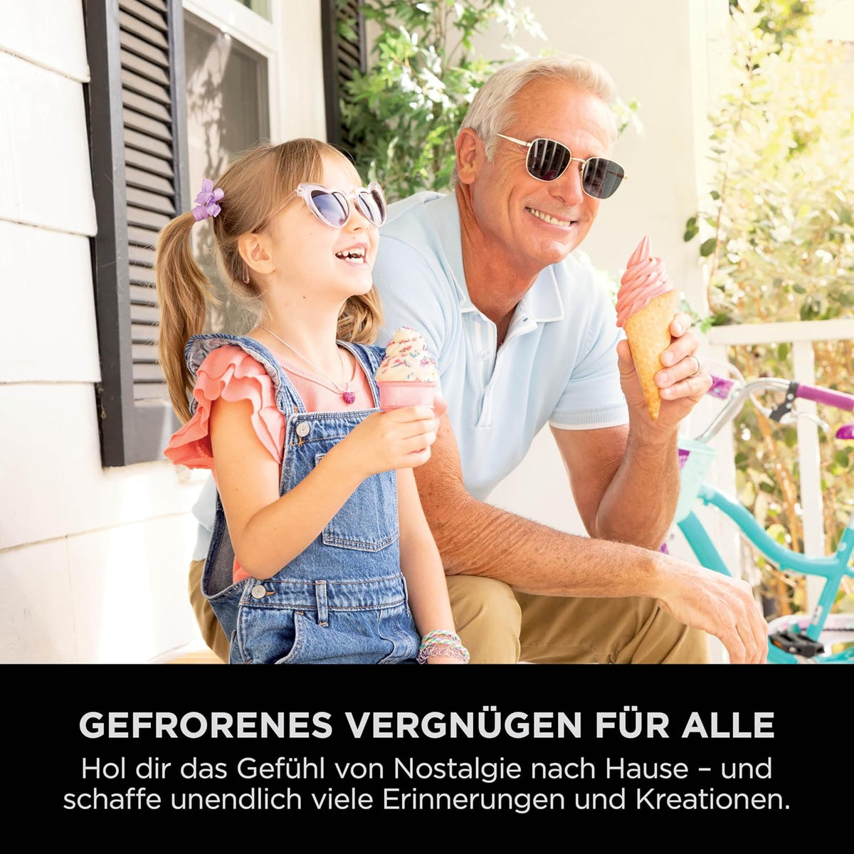Ninja CREAMi Scoop & Swirl Eismaschine mit 2 Behältern Platinsilber NC701EU | 13 Funktionen, für Eiscreme, Softeis, Gelato, Sorbet, Milchshakes und mehr, mit Mix-In-Funktion, Platinsilber