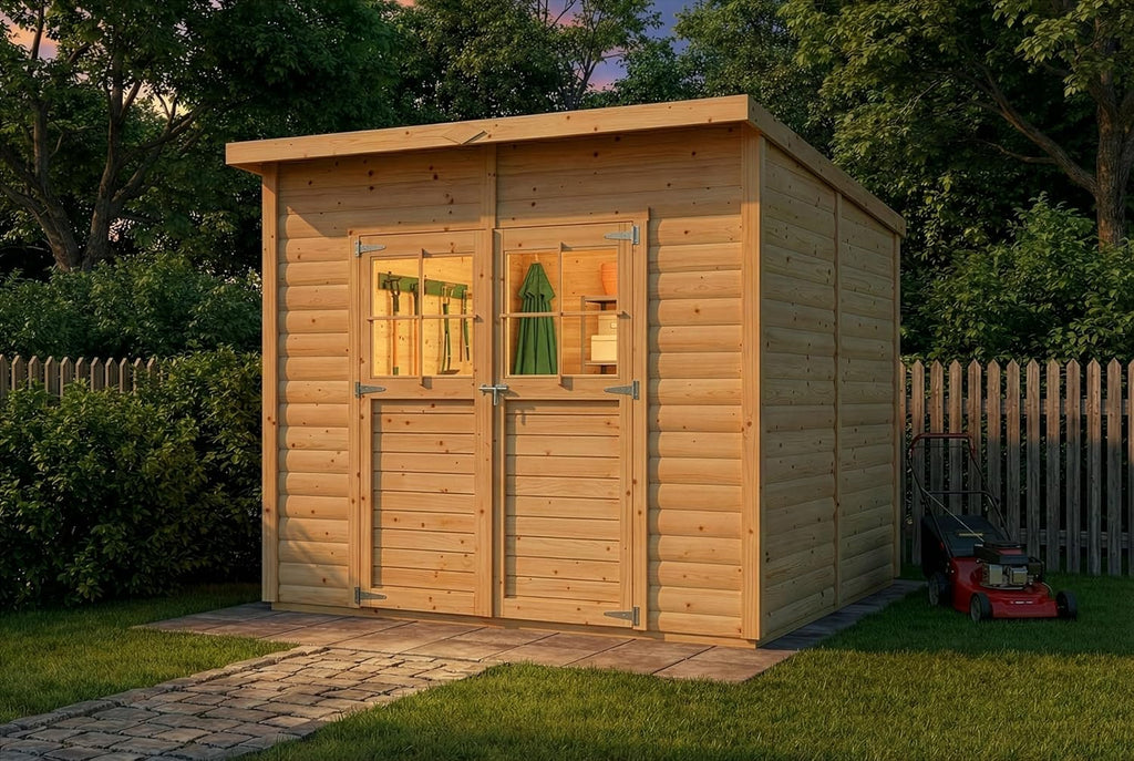 Alpholz Alster Tool Shed 251 x 254 cm with 19 mm Wall Thickness Including Floor
