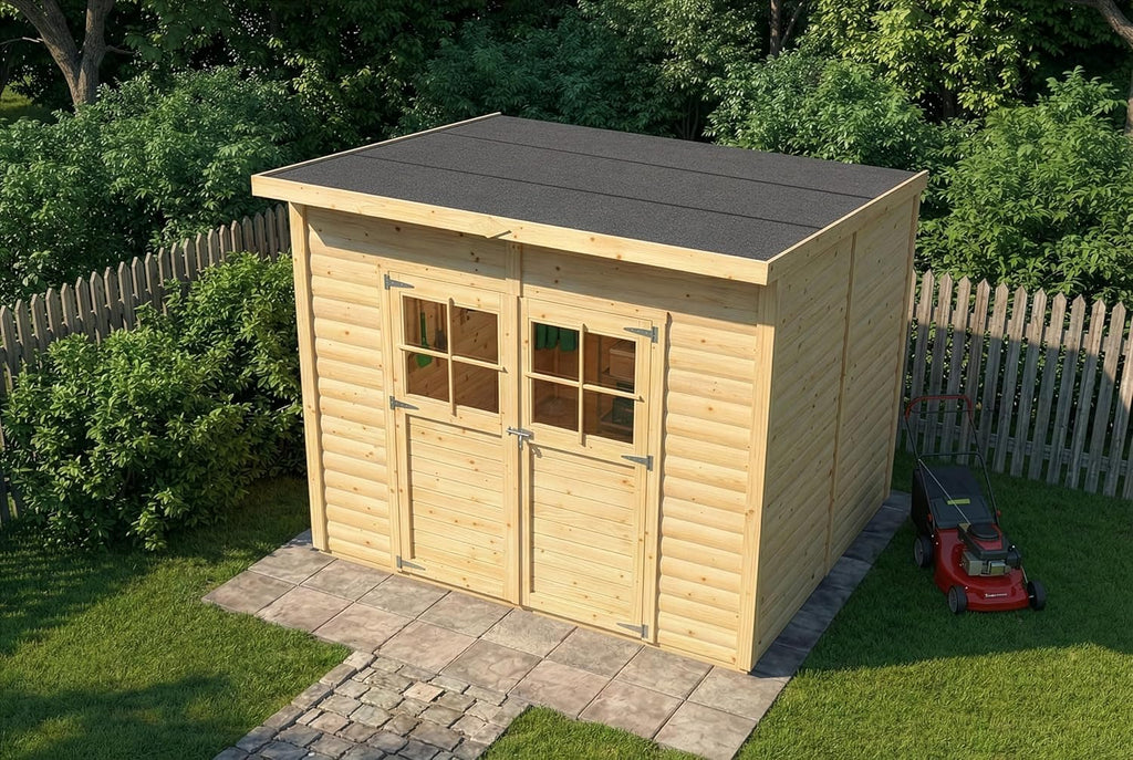 Alpholz Alster Tool Shed 251 x 254 cm with 19 mm Wall Thickness Including Floor